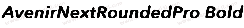 AvenirNextRoundedPro BoldIt字体转换